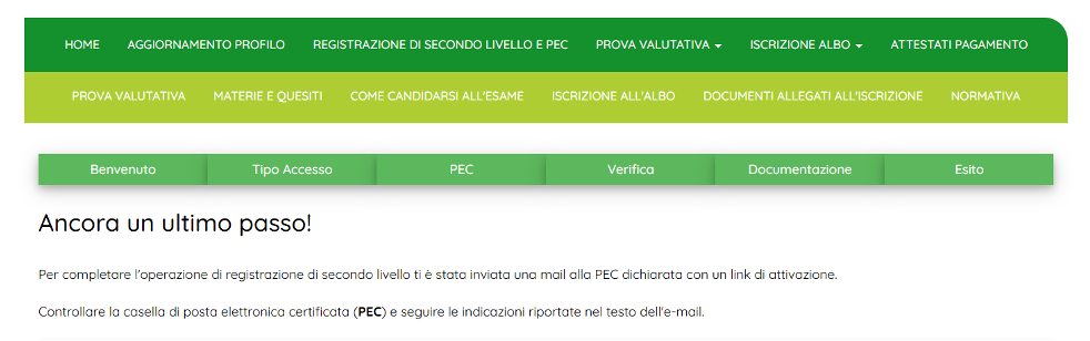 Conferma caricamento