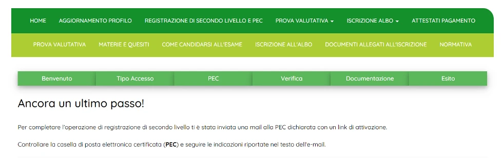 Conferma caricamento